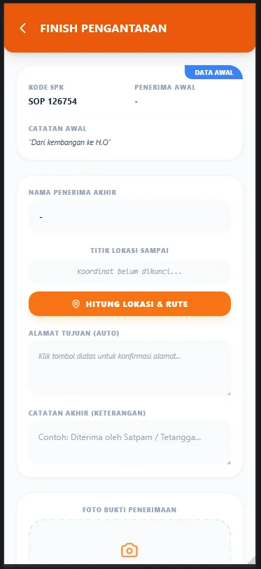 selesai antar